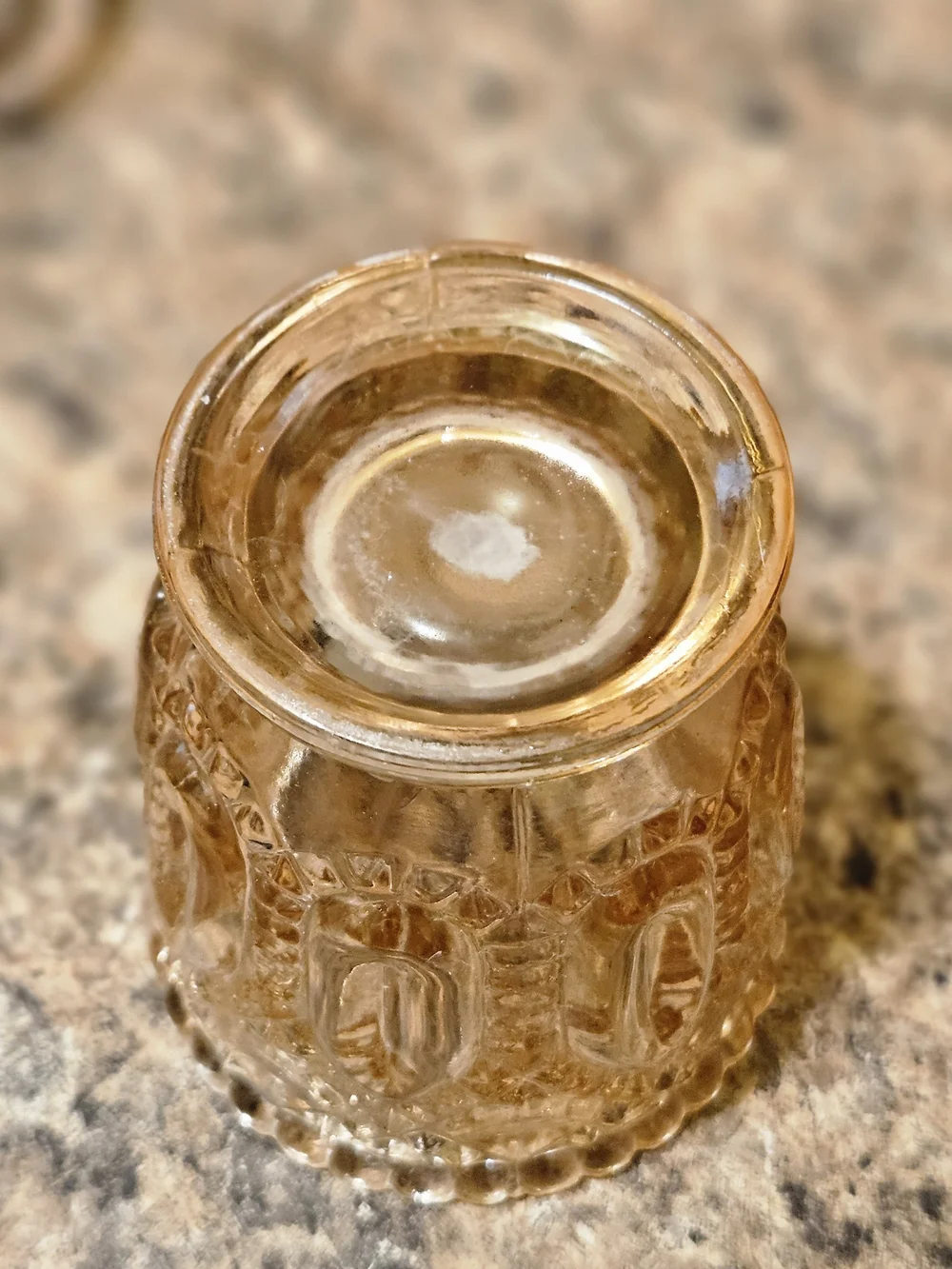 Vintage Pressed Glass Votive Candle Holder